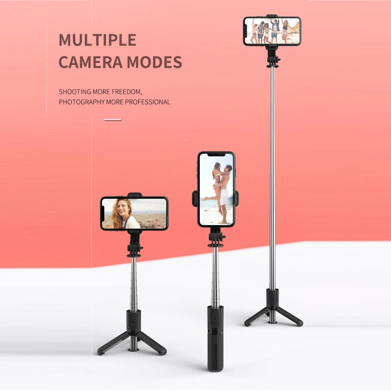 

L11 3 in 1 Wireless Bluetooth Mini Selfie Stick Foldable Tripod Expandable Monopod For Gopro For Android IOS Phone