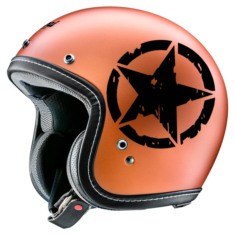 

FD514 Broken Army Five-Pointed Star Car Stickers Cool Funny Decoration For Helmet Fuel Tank Cap Auto Tuning