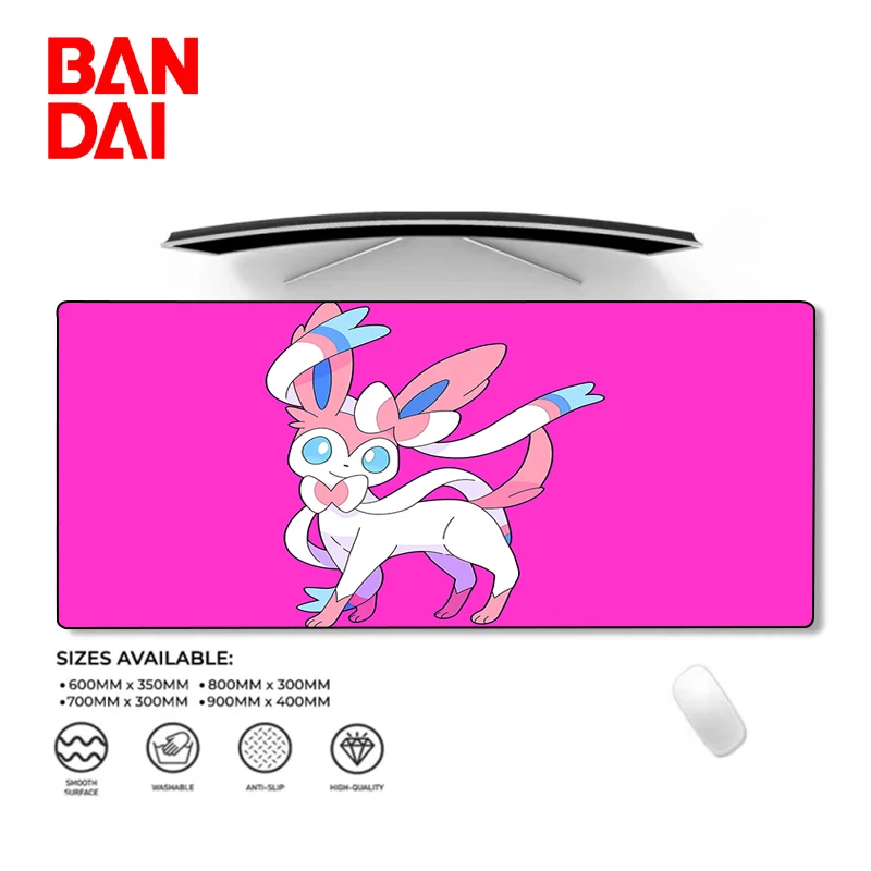 Коврик для мыши с покемоном Gengar Pikachu резиновый коврик клавиатуры милый