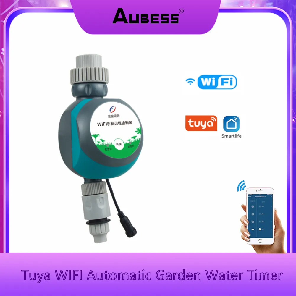 

Tuya WIFI Smart Automatic Garden Water Mobile Phone Remote Controller Outdoor Indoor Mobile Timer Irrigation Watering Waterproof