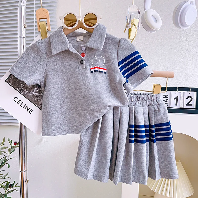 

Женский комплект из 2 предметов, с коротким рукавом и отложным воротником