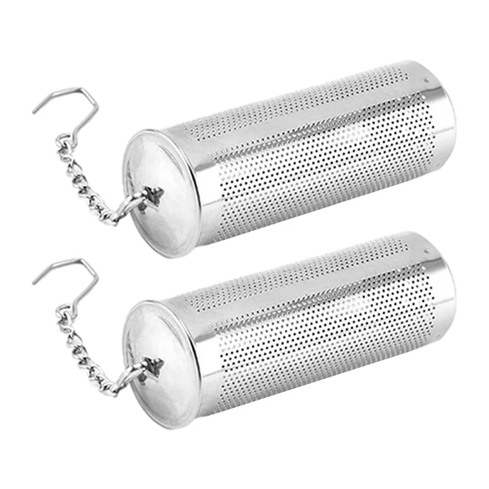

Stainless Steel Tea Ball Strainers 2PCS Fine Mesh Filters Retain Flavor No Bad Taste Chain Hook for Convenient Brewing