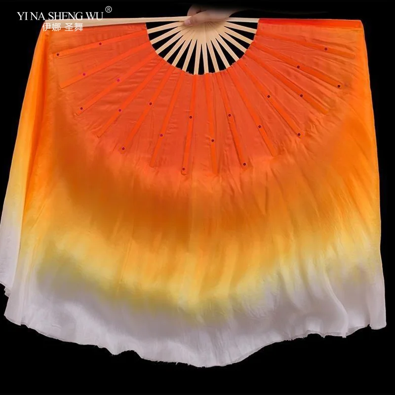 Веер-фата из искусственного шелка для танца живота фата ручной работы с