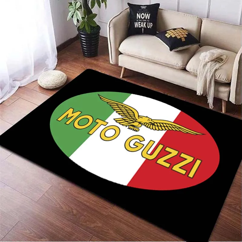 

Коврики с логотипом мотоцикла Guzzi, большой ковер для гостиной, спальни, домашнего декора, мягкий Противоскользящий ковер