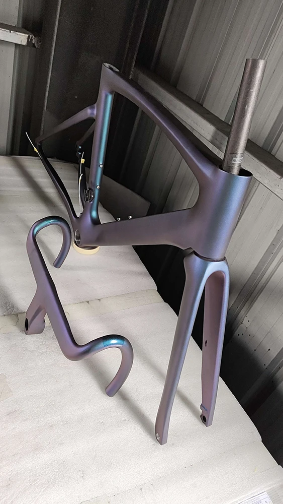 CECCOTTI RF27 Модель T1000 Полностью карбоновый велосипедный каркас со сквозной осью