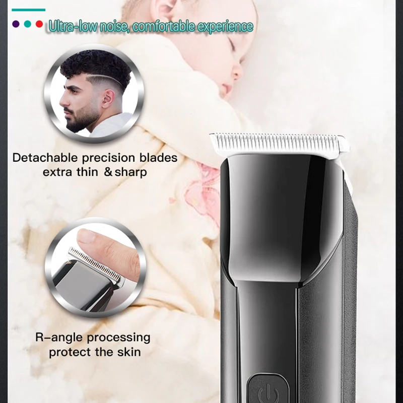 Professional Hair Trimmer For Men Adjustable Beard Trimmer Rechargeable Electric Hair Clipper Barber Kit Hair Cutter Machine enlarge
