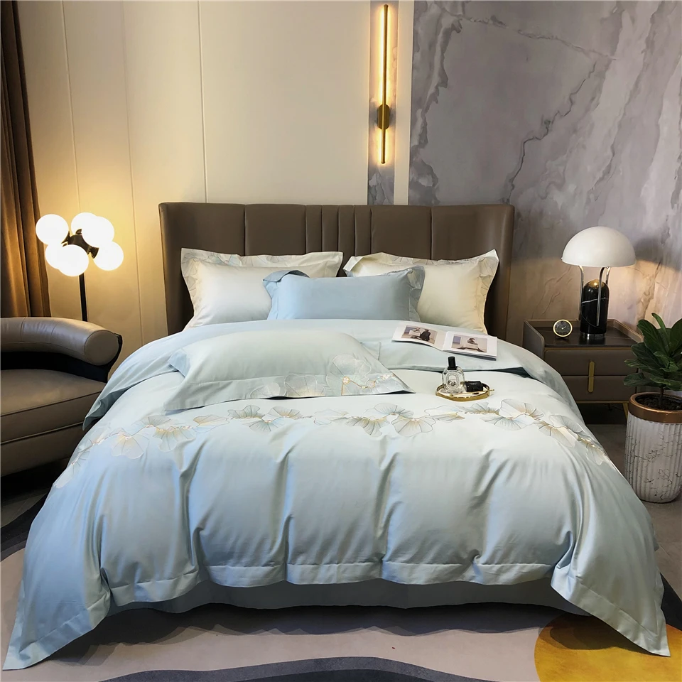 Комплект постельного белья из египетского хлопка пододеяльник набор простыней