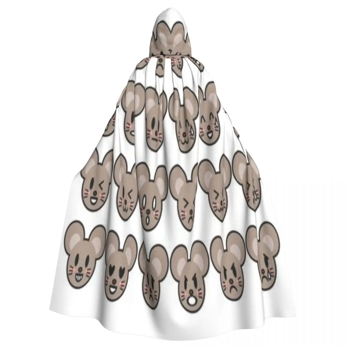 

Unisex Witch Party Reversible Hooded Adult Vampires Cape Cloak Mouse Faces