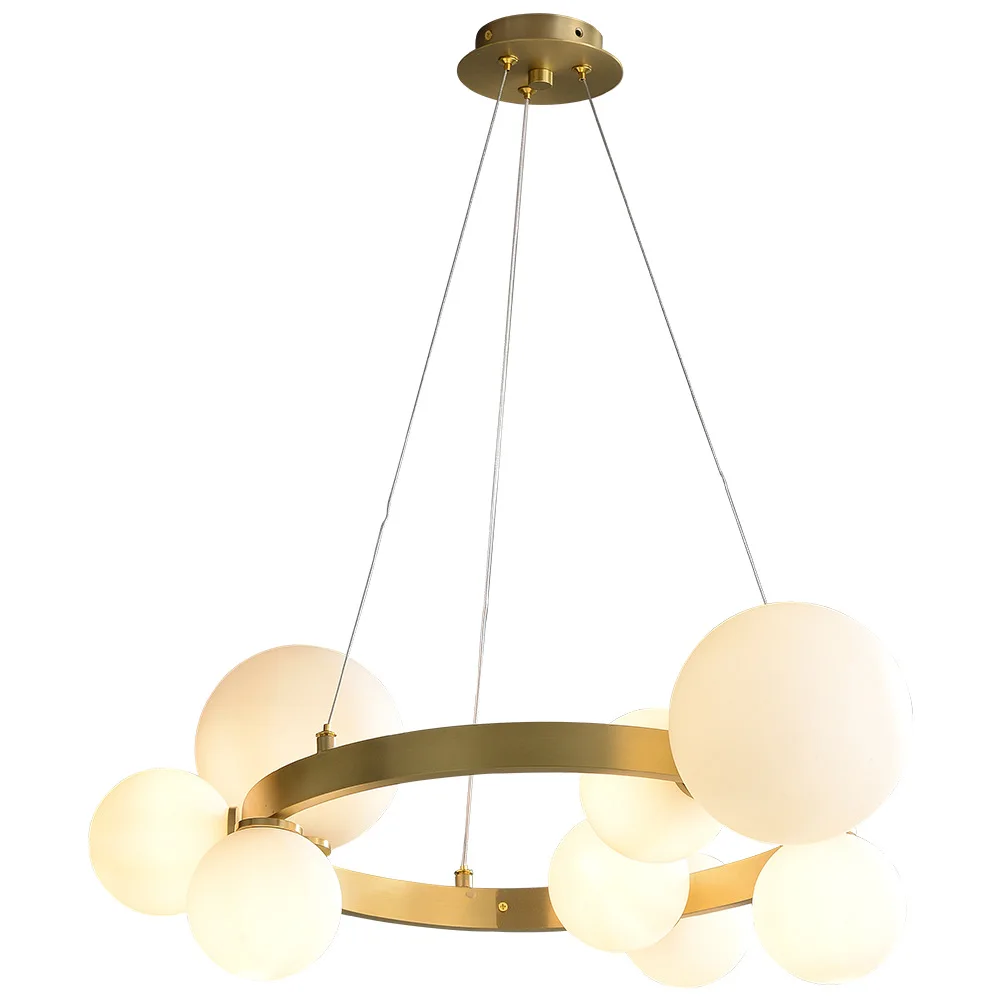 Купить Люстры, Подвесная лампа, романтическое украшение светильник ветительные приборы, прозрачное стекло, ярсветодиодный