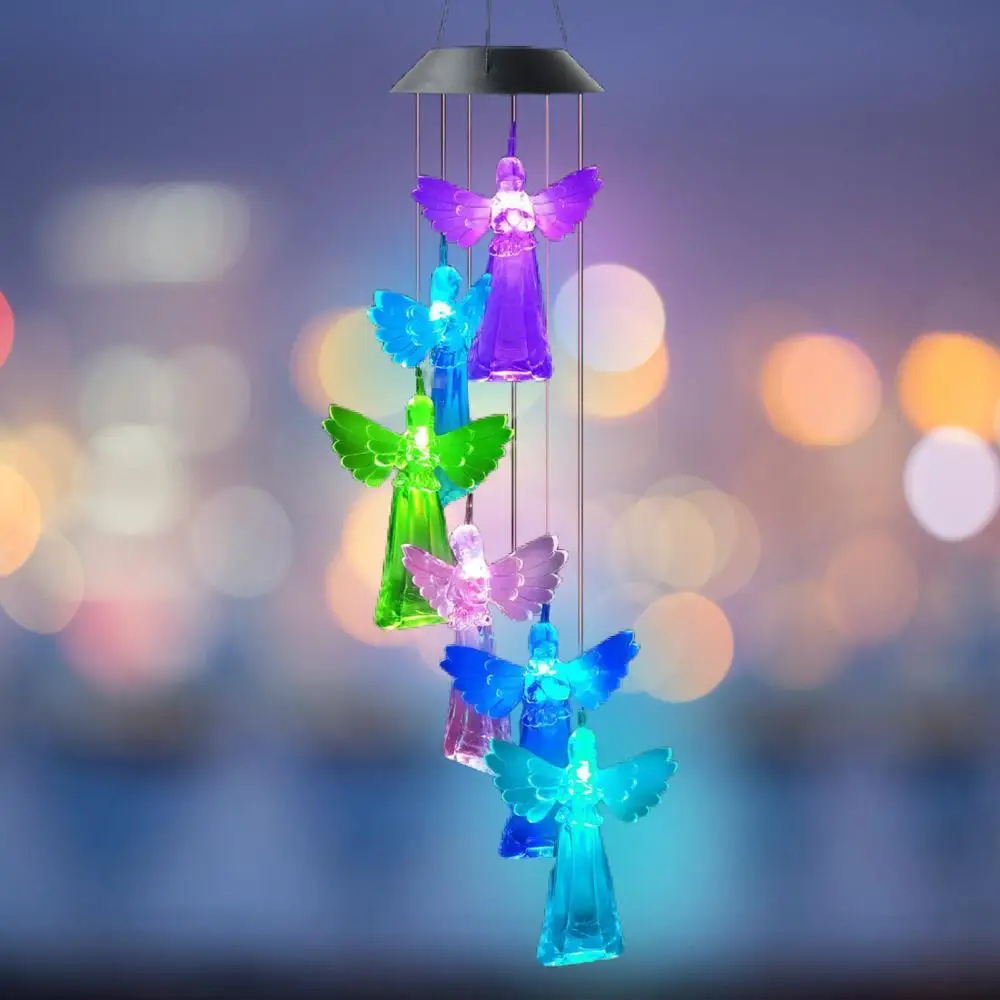 

Angel Solar Wind Chime Outdoor Gardening Gift for Women Mother Wife Girlfriend Birthday Valentine