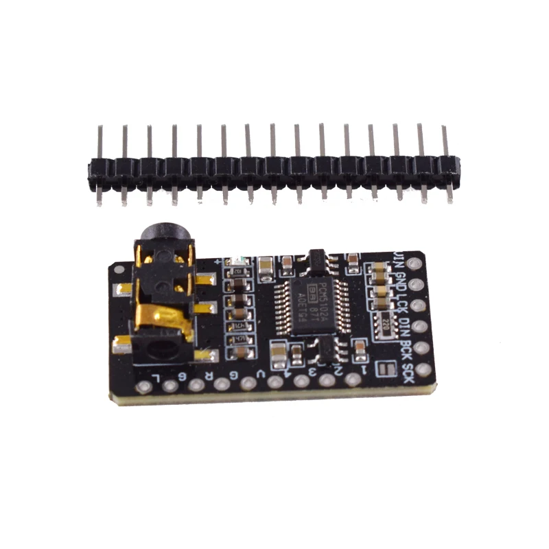 ЦАП-декодер PCM5102 3,5 мм, стерео разъем AUX, модуль интерфейса I2S для Raspberry Pi