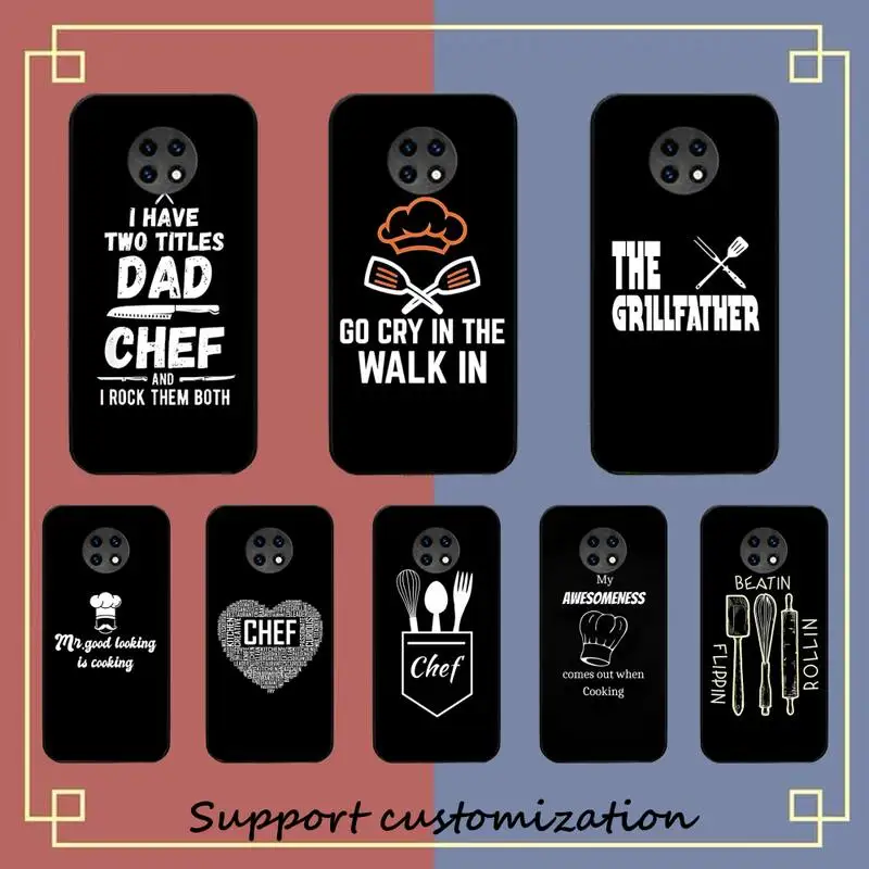 

Baking Cooking Utensils Chef Phone Case For Redmi 5 6 7 8 9 10 plus pro 6 7 8 9 A GO K20 K30 K40 pro plus F3 Fundas