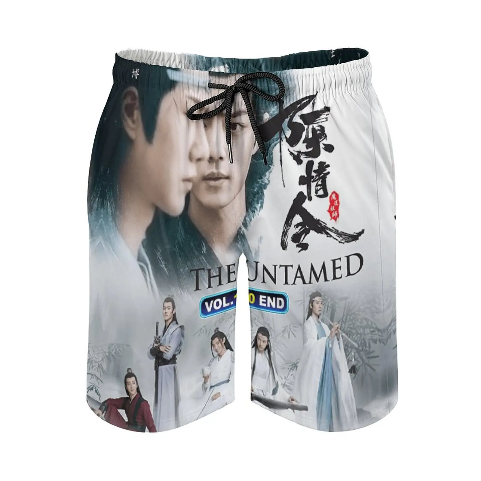 

Anime Beach Pants The Untamed [Eng Sub] Advdshop Loose Elastic Causal Funny Graphic Male Shorts Loose Adjustable Drawcord Breat