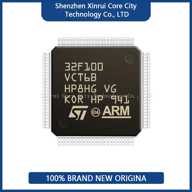 Latest IC STM32F100VCT6B MCU Programmable Microcontroller LQFP100 module Chips Original Genuine Spot Single-chip