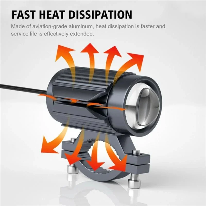 Светодиодный прожектор 12 В для электрического велосипеда внешняя фара мотоцикла