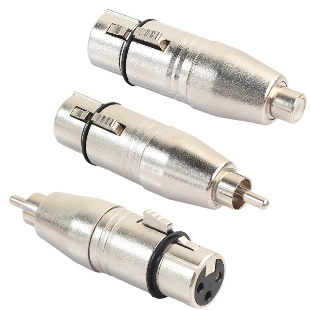 

6.5mm Male Plug To XLR Female 3 Pin Socket Mono Audio Adapters Microphone Adapter 6.35 To RCA Connnector Microphone Amplifier