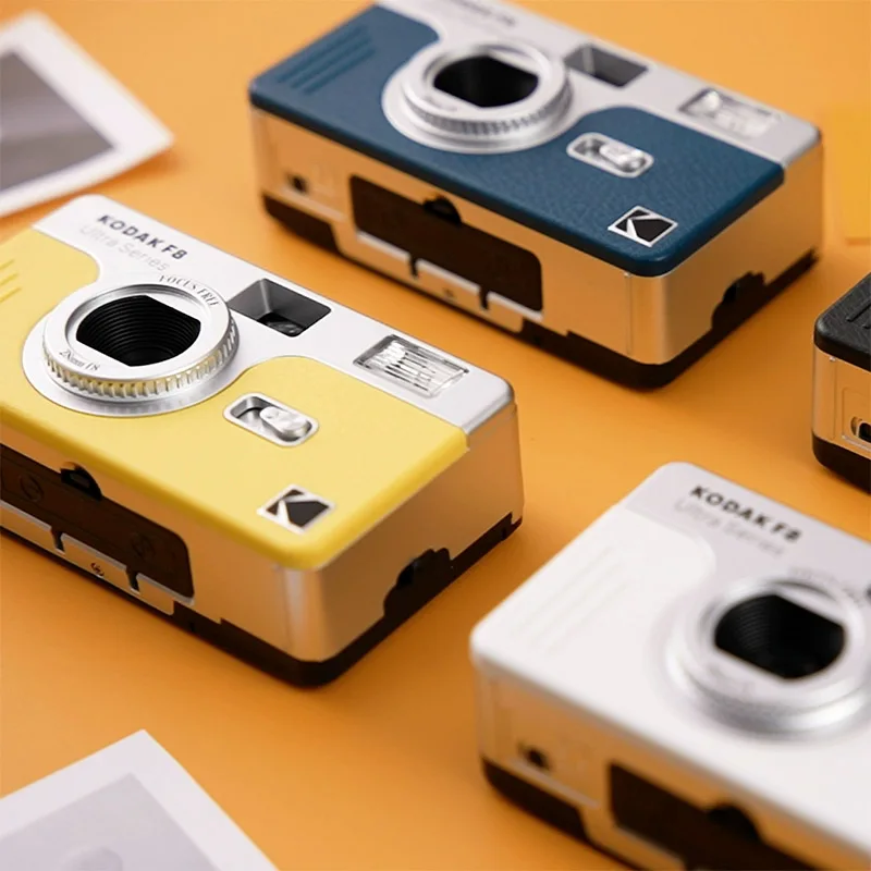 Фото Новая пленочная камера Kodak Ultra F8, 35 мм Kodak, бесплатная многоразовая встроенная вспышка, портативная камера в нескольких упаковках ﻿ + Цветная пленка №3