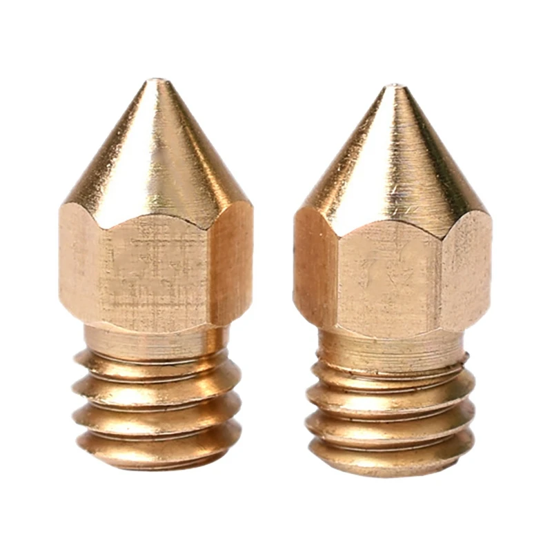 

3D сопло Mk8 из закаленной стали, полностью металлический наконечник сопла подходит для Makerbot Ender 3 Ender 3Pro Cr-10 Series(50 наборов)