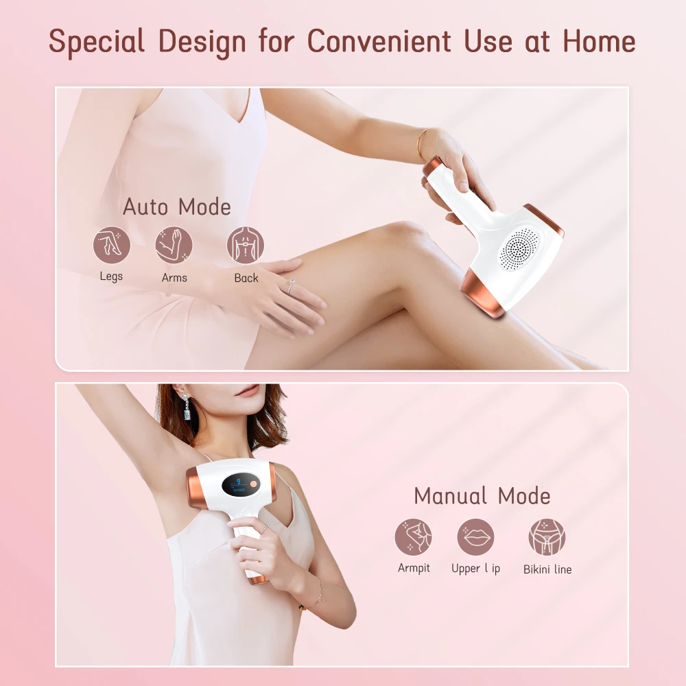 IPL Laser Hair Removal Device 999,900 Flashes 9 Levels Permanent Painless Hair Removal for Whole Body enlarge