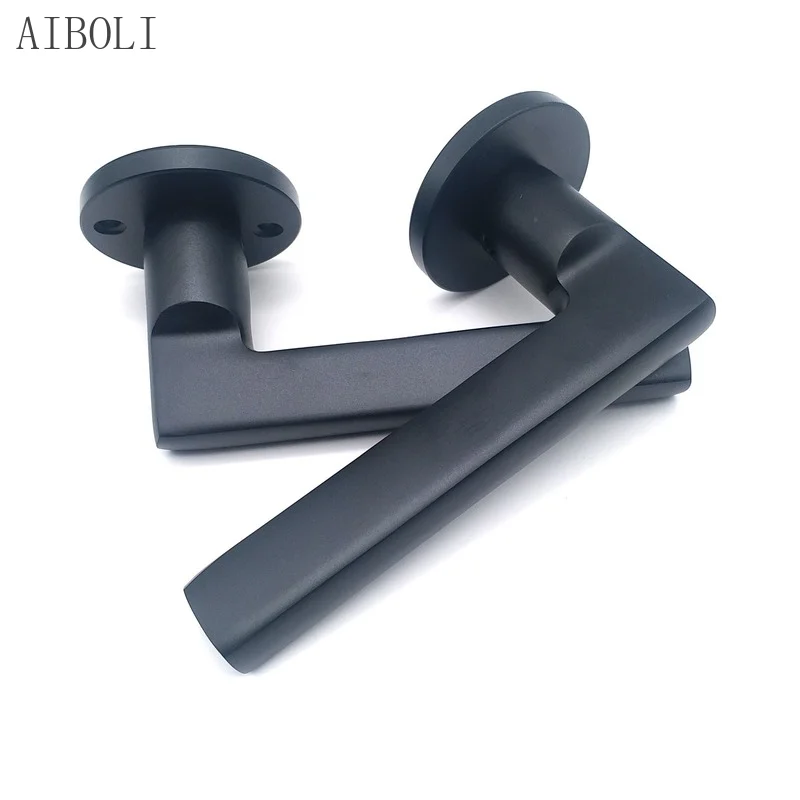 

Alumina Locks for Bedroom Doors Space Aluminum Pressure Handle Locks Interior Door Handle Locks Wooden Door Handle Locks