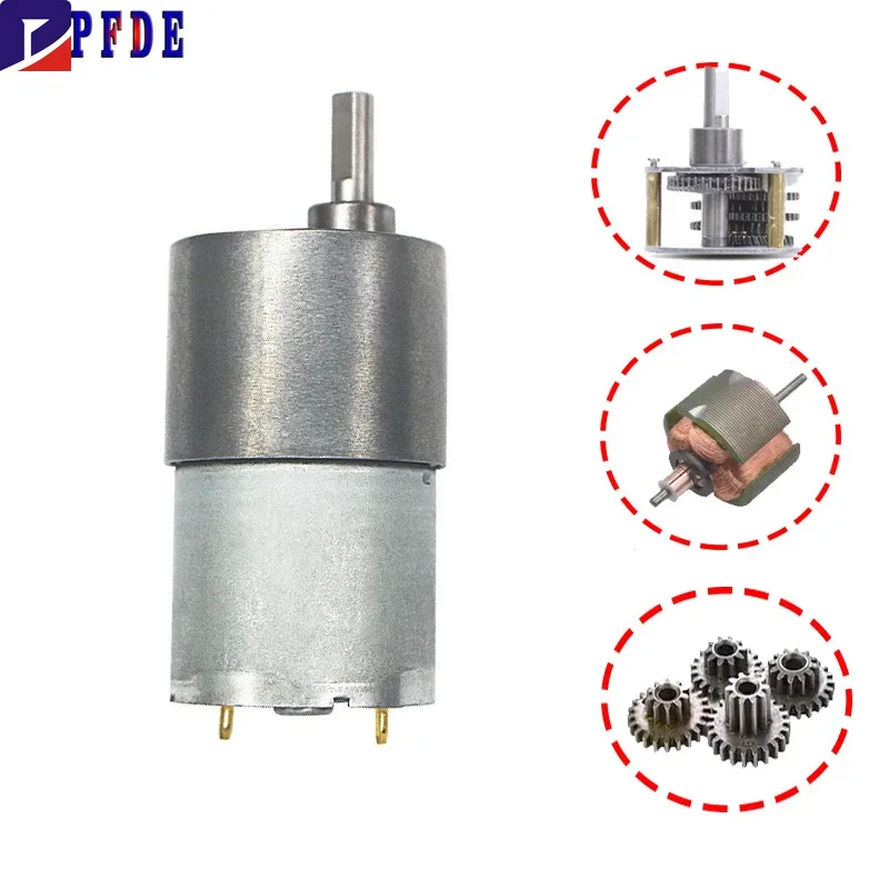 

Микро-мотор PFDE JGB37-3530 12В 76 об/мин