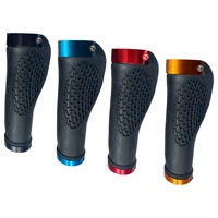 1 pair double lock bicycle handlebar grips mtb mountain handlebar grips rubber aluminum alloy double lock cover for 22 2mm