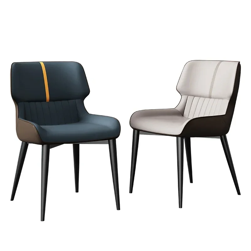 Легкий роскошный бытовой дизайнерский обеденный стул современный