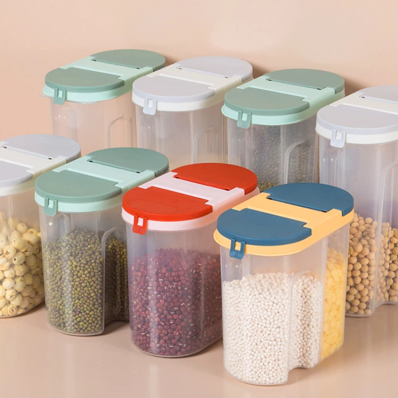 

Airtight Containers for Food Organizer Box Plastic Organizing Boxes Useful Things for Kitchen Storage & Organization Gadgets