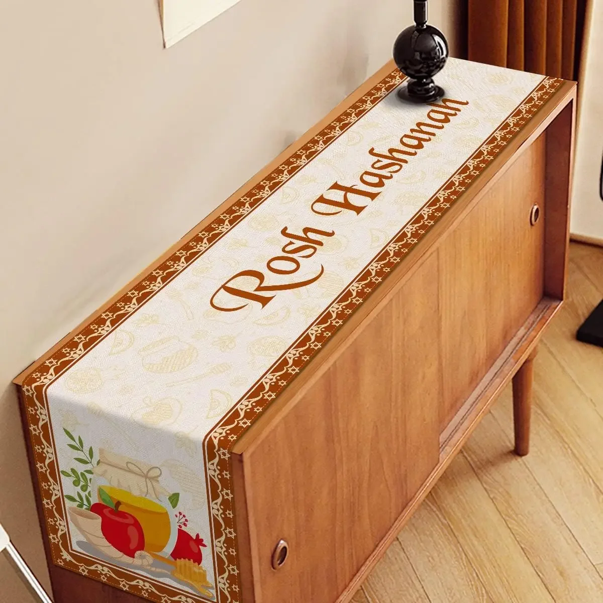 Рош Хашань Льняная Скатерть Декор Стола Шана Тува Еврейский Праздник Новый Год