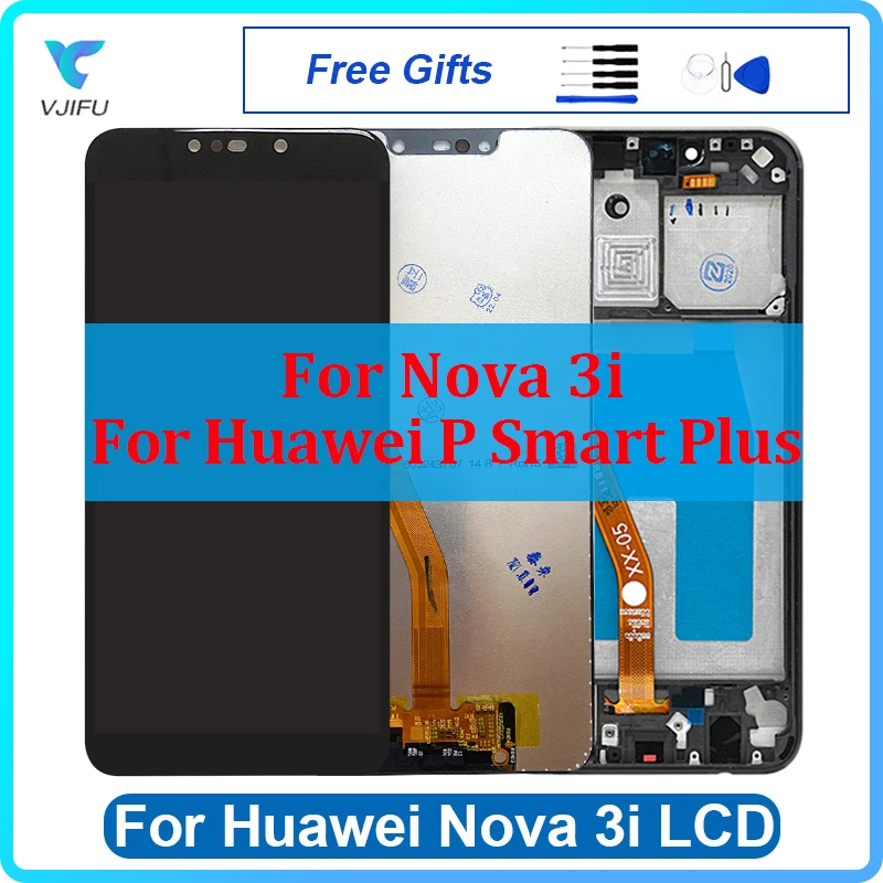 

6.3" For Huawei Nova 3i LCD Display INE-LX1 INE-LX2 Touch Screen For Huawei P Smart Plus 2018 LCD INE-LX2r Digitizer Replacement