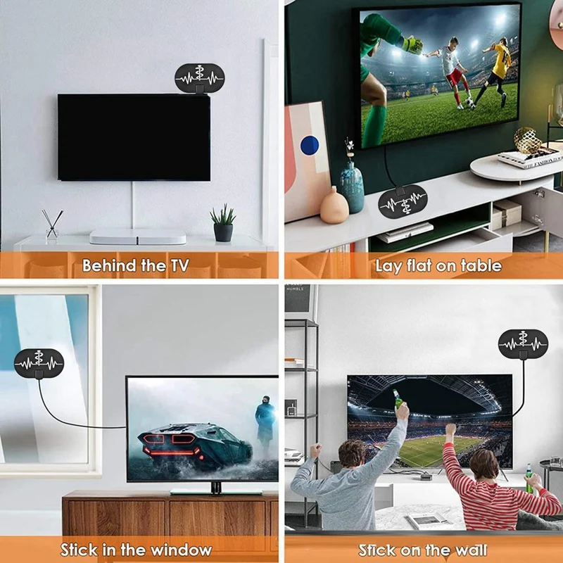 

4K комнатная цифровая HDTV антенна ТВ 3600 миль радиус усилителя DVB-T2 Isdb-Tb Clear спутниковая тарелка сигнальный приемник антенна