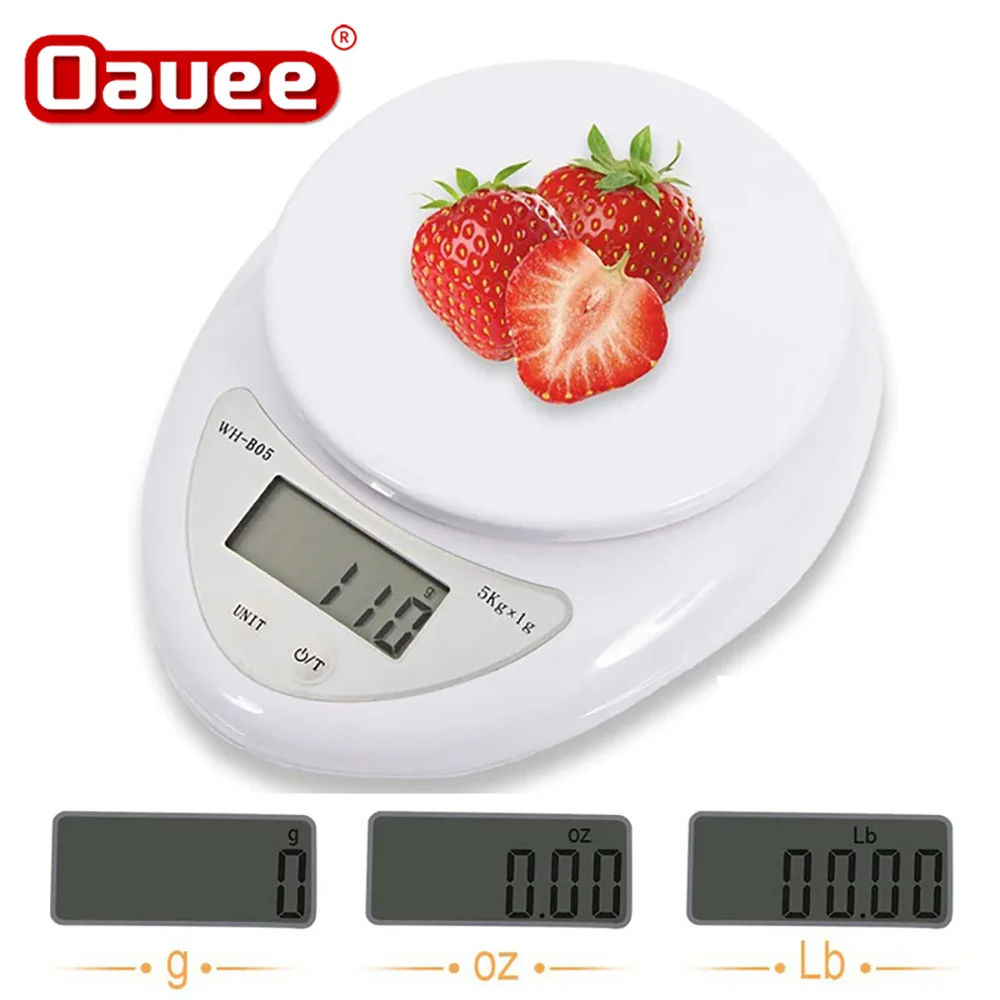 

5kg/1g 1kg/0.1g Portable Digital Scale LCD Electronic Scales Postal Food Balance Measuring Weight Kitchen LED Electronic Scales