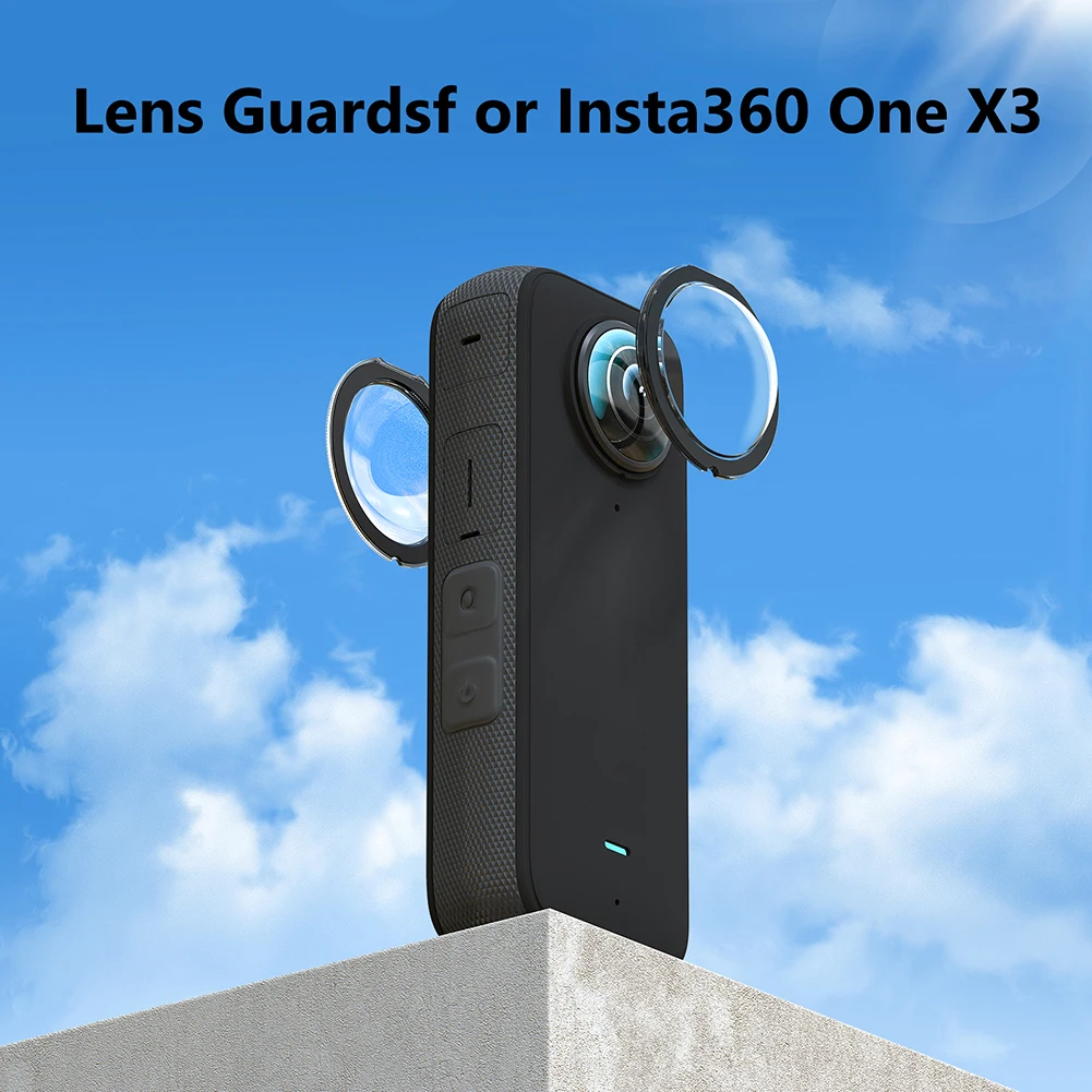 

Новые защитные стекла для объектива из ПММА для Insta360 ONE X3, защита для объектива, панорамная Защита объектива, аксессуары для спортивной каме...