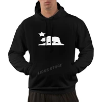 california republic bear vintage hoodie sweatshirt harajuku streetwear 100 cotton mens graphics hoodie