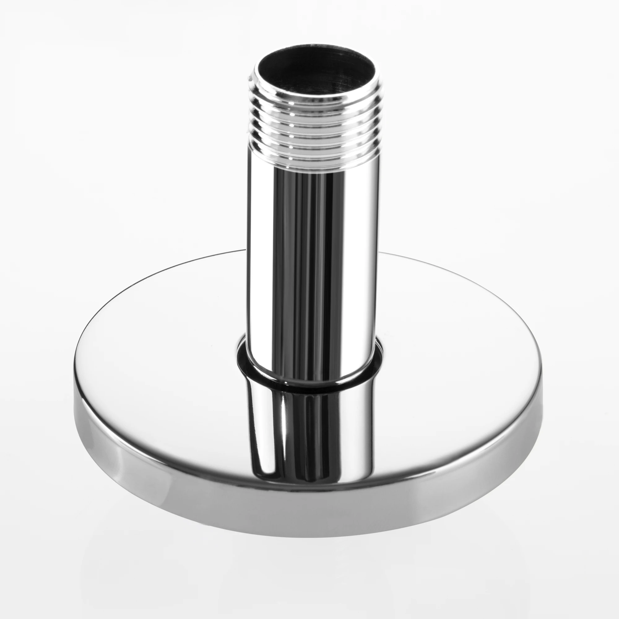 

Насадка для душа SKOWLL с прямым рычагом, потолочное крепление, кронштейн для душа, короткий Лейка для душа 3 дюйма/77 мм с фланцем, матовый черный