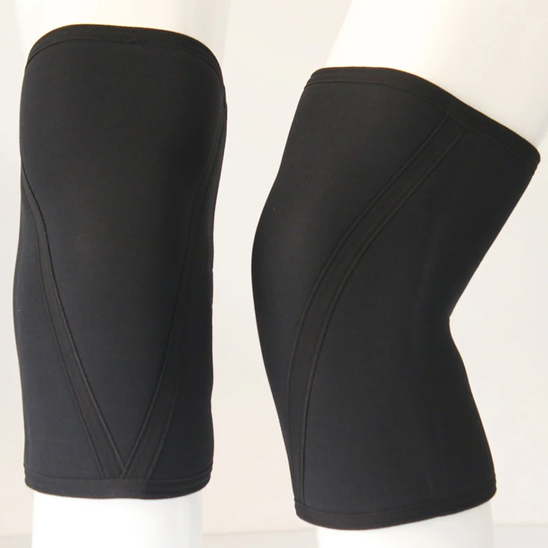 

Gym Powerlifting 7mm Weightlifting Compression Knee Elbow Brace Neoprene Knee Sleeves