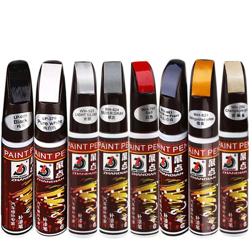 

1pc 12mL Waterproof Car Scratch Repair Remover Pen Auto Paint Care Tool 4.53 X 0.67 Inch Non-toxic Permanent For All Car