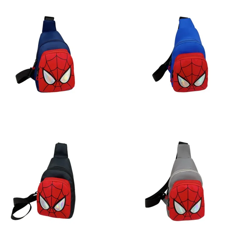 

New Marvel Spider-Man Anime Peripheral Cartoon Children's Chest Bag Shoulder Bag Creative Personality Messenger Bag Holiday Gift