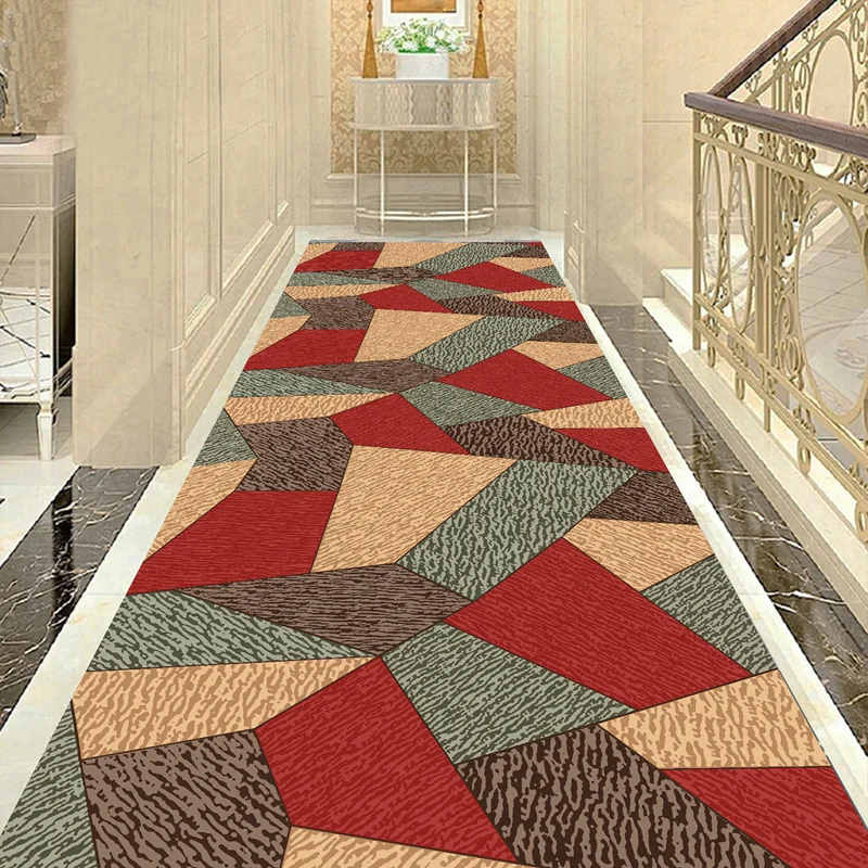 

Geometric Living Room Area Rugs Long Hallway Corridor 3D Carpet Bedroom Kitchen Mat Carpets Floral Anti-slip Doormat 80x200cm