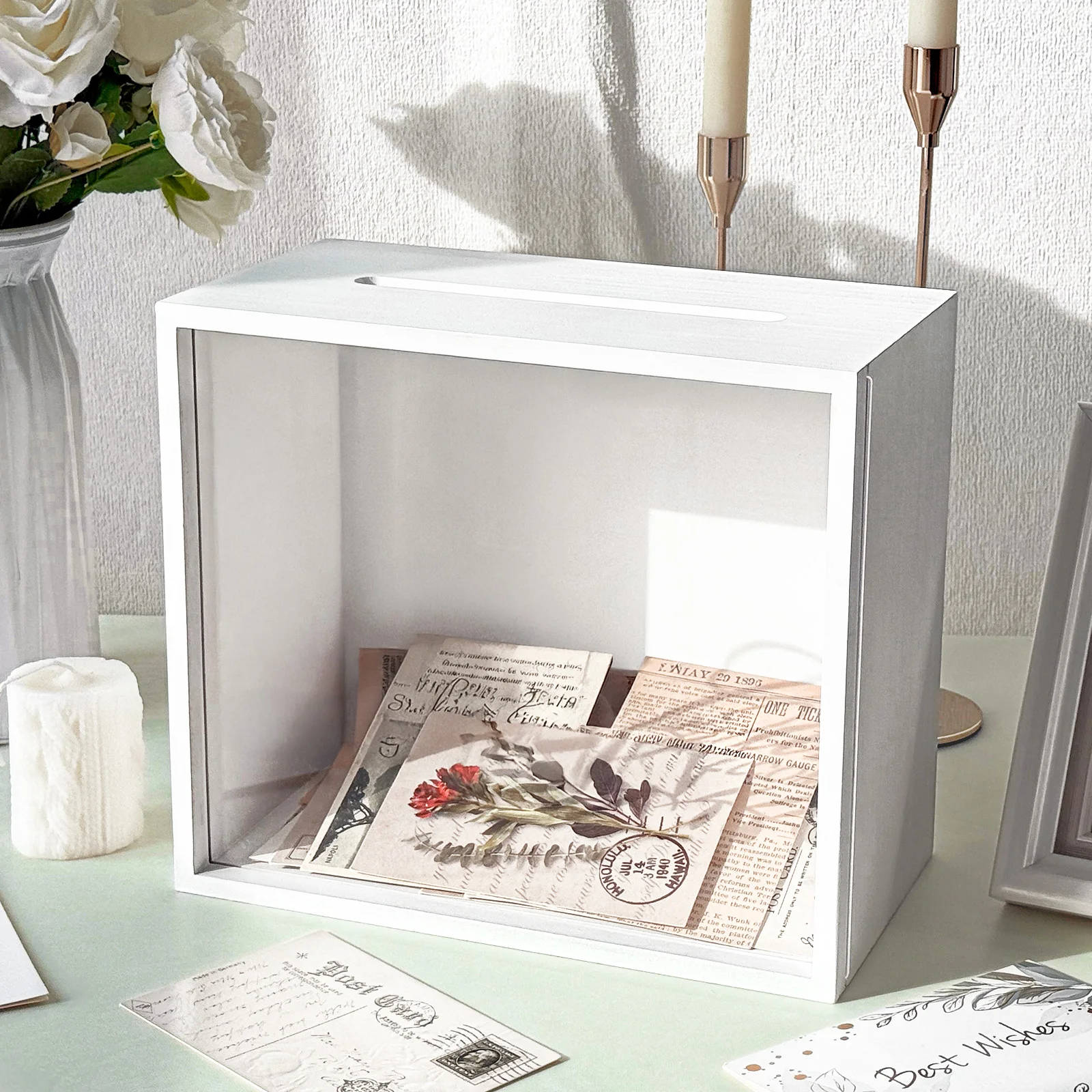 

Деревянная коробка для открыток OurWarm