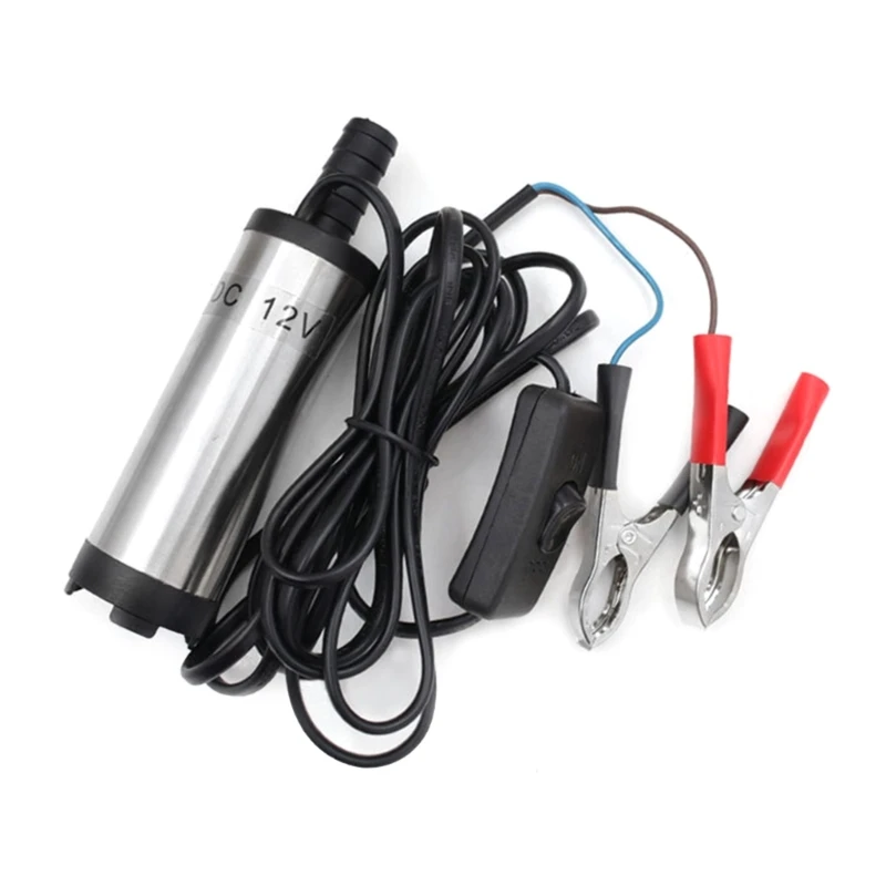 

DC12V Electric Submersible Pump Fuel Water Oil Car Camp Fish Submersible Stainless Steel Transfer Pump