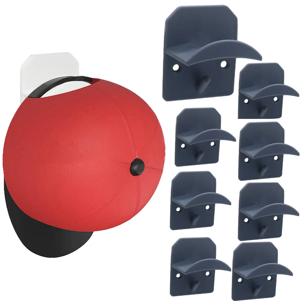 

Hanging Hat Holder Plastic Minimalist Baseball Caps Racks Wall Mounted Modern Hat Hook Super Sticky And Durable Hats Organizer