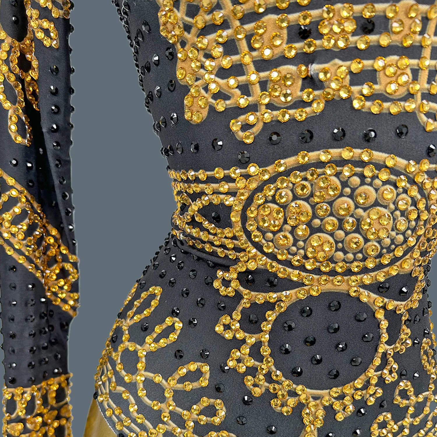 Блестящий боди со стразами для женщин сексуальный костюм выступлений ночной