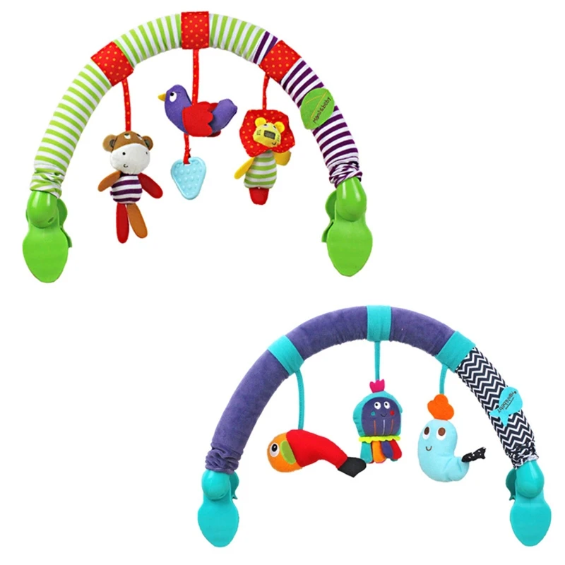 

Lovely Hanging Rattle Toy Baby Teething Toy Boys Girls Educational Plush Pendant Stimulation Infant Stroller Ornament M89C