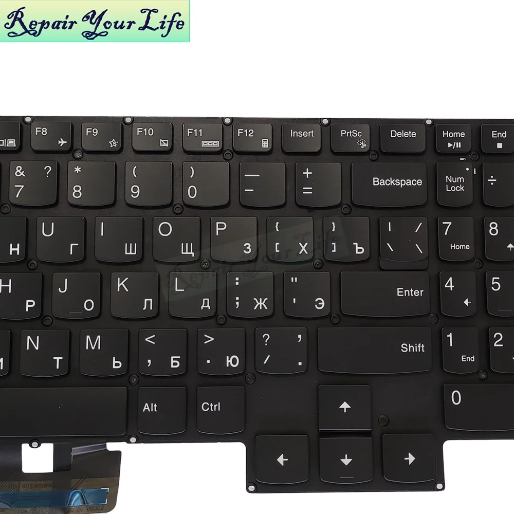 Фото PT-BR Бразилия Русская клавиатура с подсветкой для Lenovo IdeaPad Gaming 3-15IMH05 15ARH05 15ACH GY530 GY550 GY570 Белая подсветка Новая №5