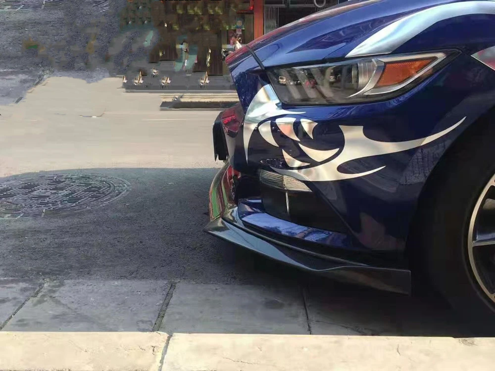 Передний спойлер для губ Для Ford Mustang Coupe 2018 2019 2020 бампер из углеродного волокна