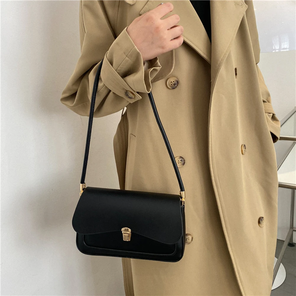 Женская простая сумка через плечо повседневная сумка-тоут из искусственной кожи