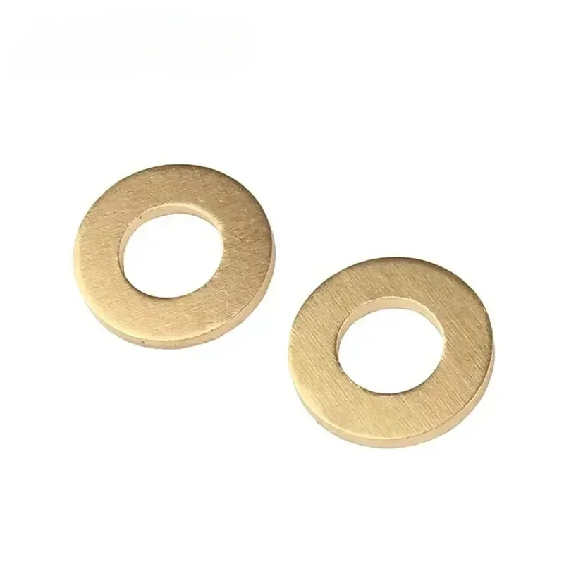 Solid Brass Flat Washer M2 M2.5 M3 M4 M5 M6 M8 M10 M12 M14 M16 Copper Plain Gasket Shim Pad Ring Spacer Circular Meson
