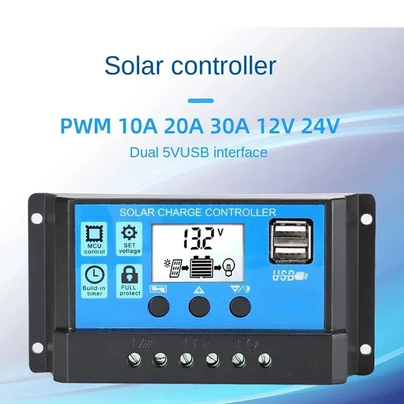 YINGFA Контроллер заряда солнечной батареи 12 В/24 В 10 А-60 А Солнечный регулятор ШИМ
