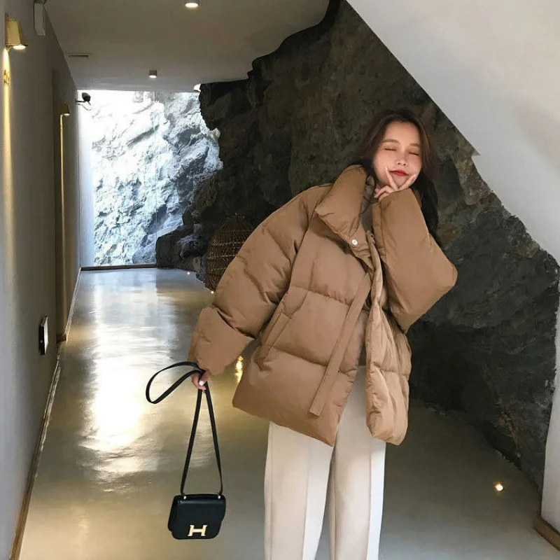 

2023 Fashion Winter Women Clothing Fried Street New Cotton-Padded Coat Loose Comfortable Student Cotton-Padded Jacket Coat